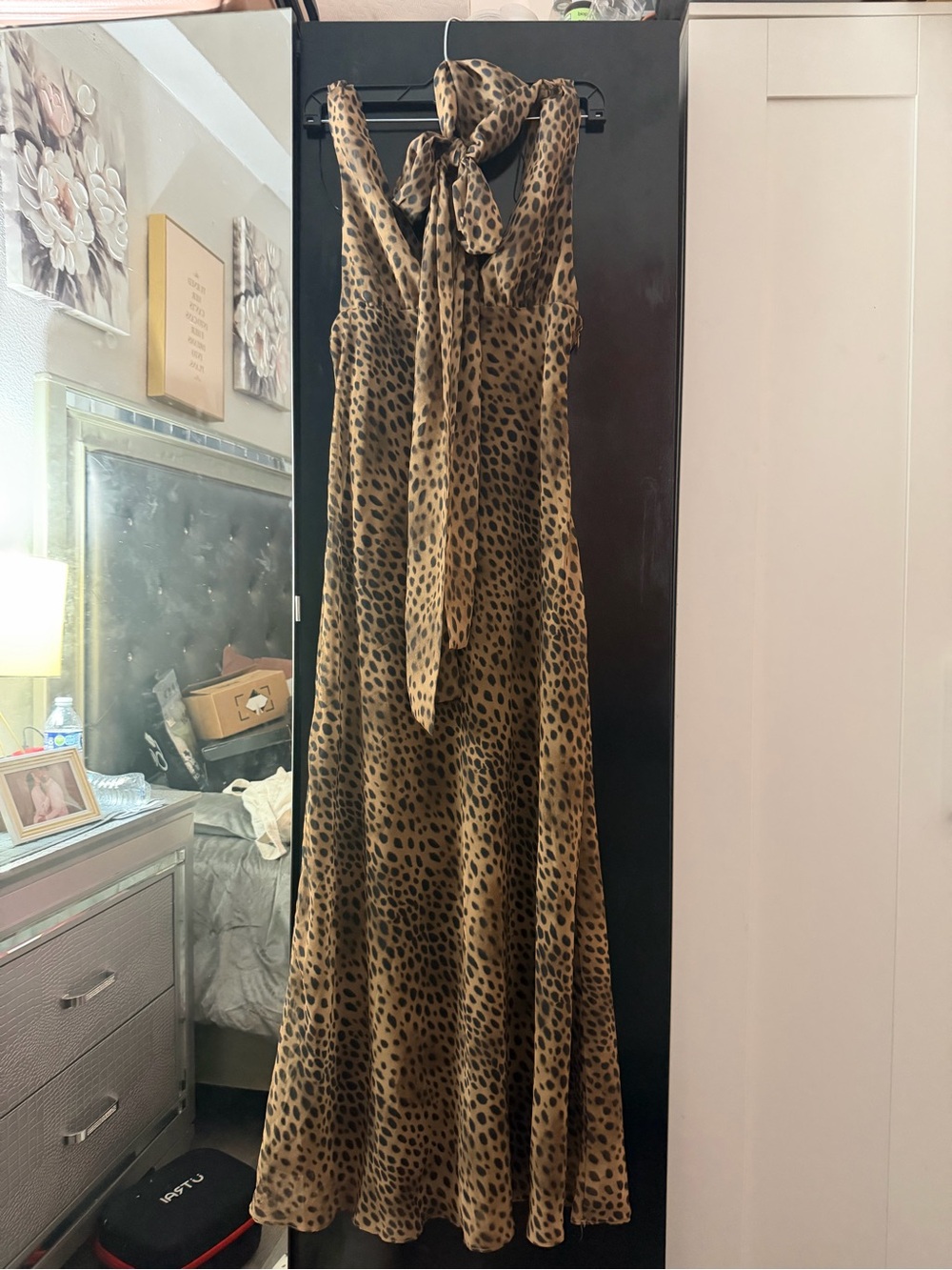 Zara Brown Leopard-Print Maxi Dress - Picture 8 of 12
